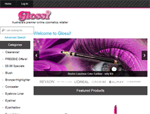 Tablet Screenshot of glossi.com.au